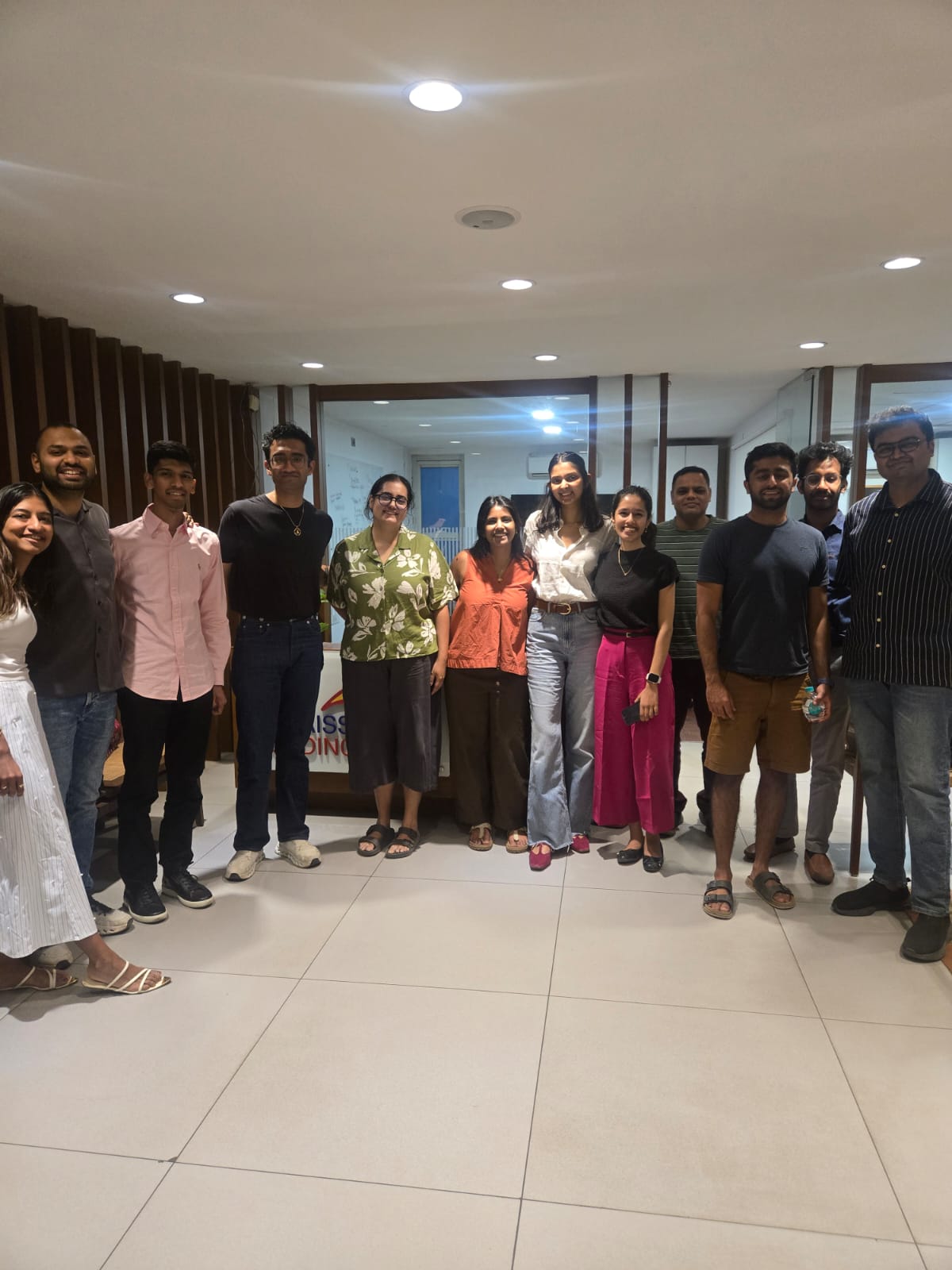 Group photo at the end of a session